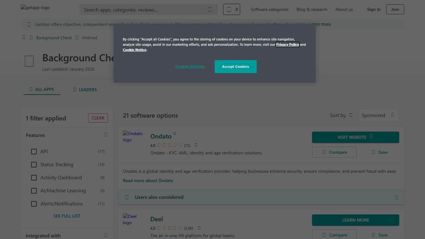 Best Background Check Apps for Android 2026 | GetApp